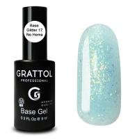 База-камуфляж с шиммером Grattol Base GLITTER 17 9 мл.