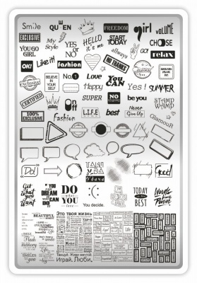 Пластина для стемпинга TAKIDA 11 "Удача"