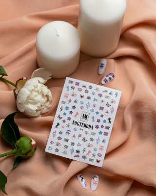 Наклейки для ногтей NOGTEMODA 076