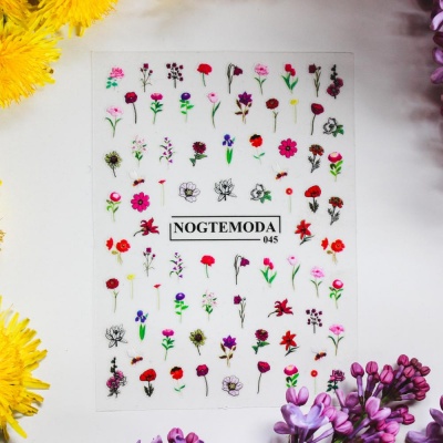 Наклейки для ногтей NOGTEMODA 045
